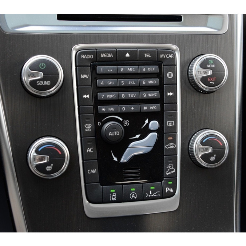 Car Air Conditioning Rotary Knob Fit For VOLVO S60 V60 XC60 S80 V40 Car Air Conditioning Heat Control Switch Knob Cover