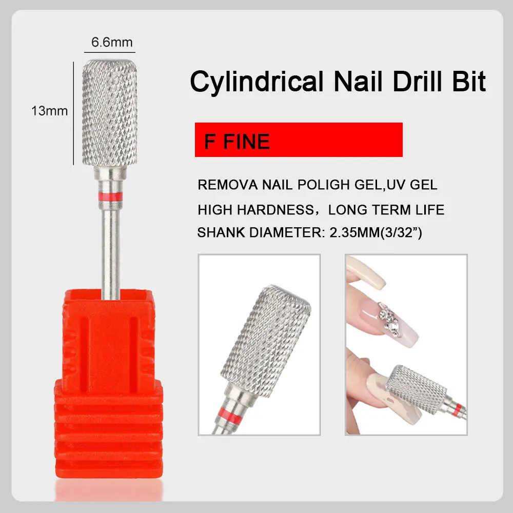 Tungsten Steel Cross Teeth Nail Drill Bits UV Gel Nail Polish Remove Tool Nail Drill Manicure Milling Cutter Nail Accessories