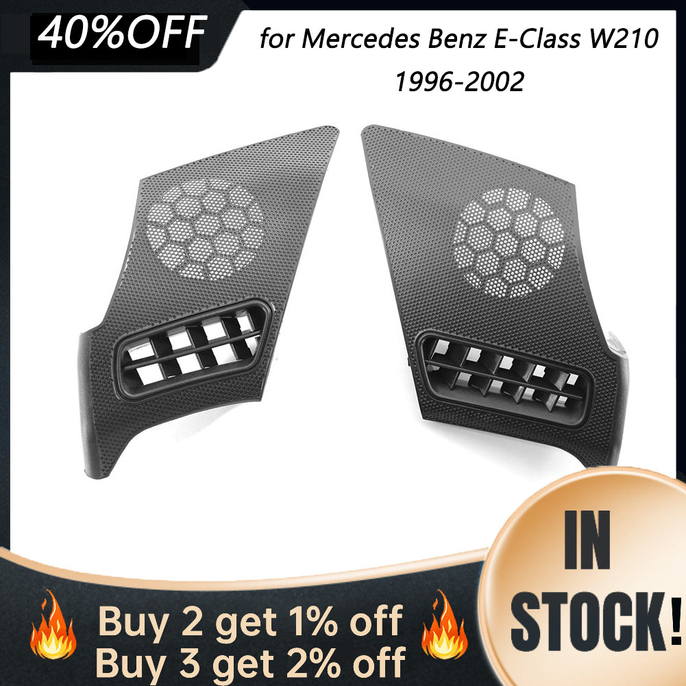 Car Styling Dash Board Side Air Vent Speaker Grill Cover for Mercedes Benz E-Class W210 1996-2002 Black Auto Accessories