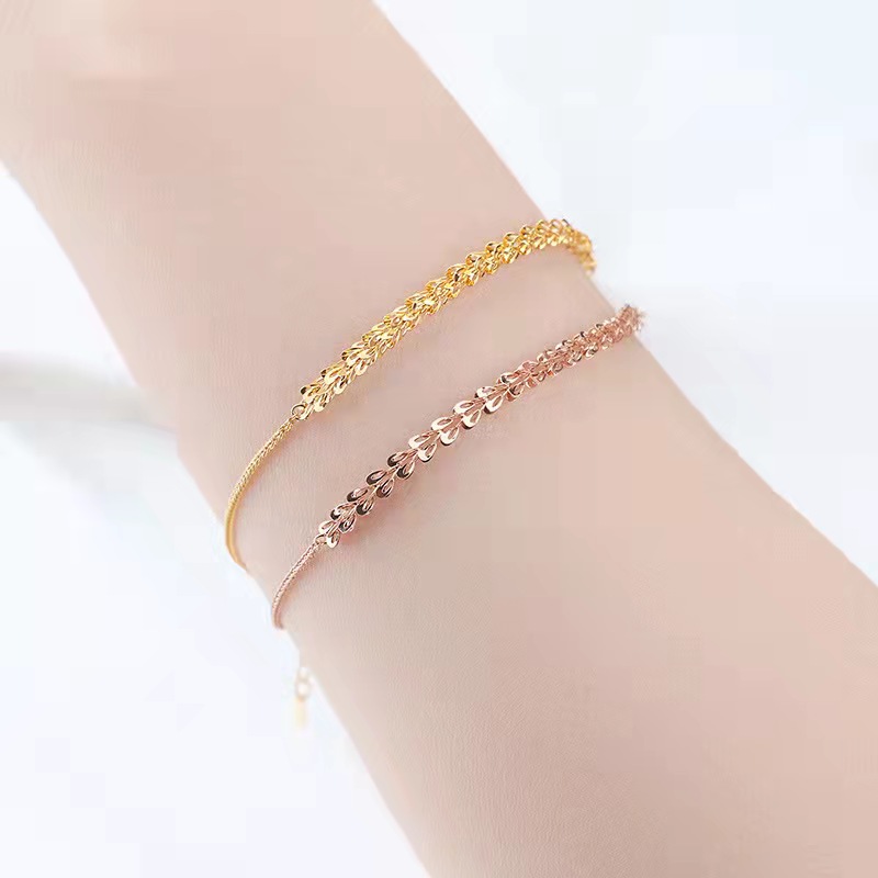 RUIYI Real 18K Gold Bracelet Luxury Half Phoenix Tail Design Pure AU750 Adjustable Chain for Women Fine Jewelry Gift