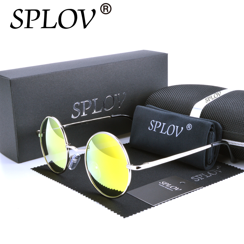 Brand Designer Classic Polarized Round Sunglasses John Women Small Vintage Retro Glasses Men Driving Metal Eyewear Lennon
