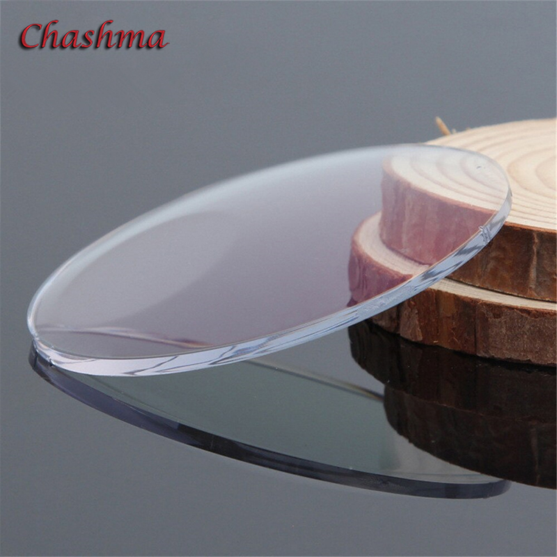 Chashma Brand Anti UV 1.56 Index Photochromic Lenses See Near and Distance Sight Optical Recipe Bifocal Lenses
