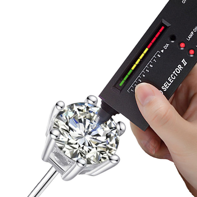 100% Real Moissanite Studs Earrings Pass Diamond tester For Men Women 925 Silver Platinum Plated Bride Wedding Gemstone Earrings