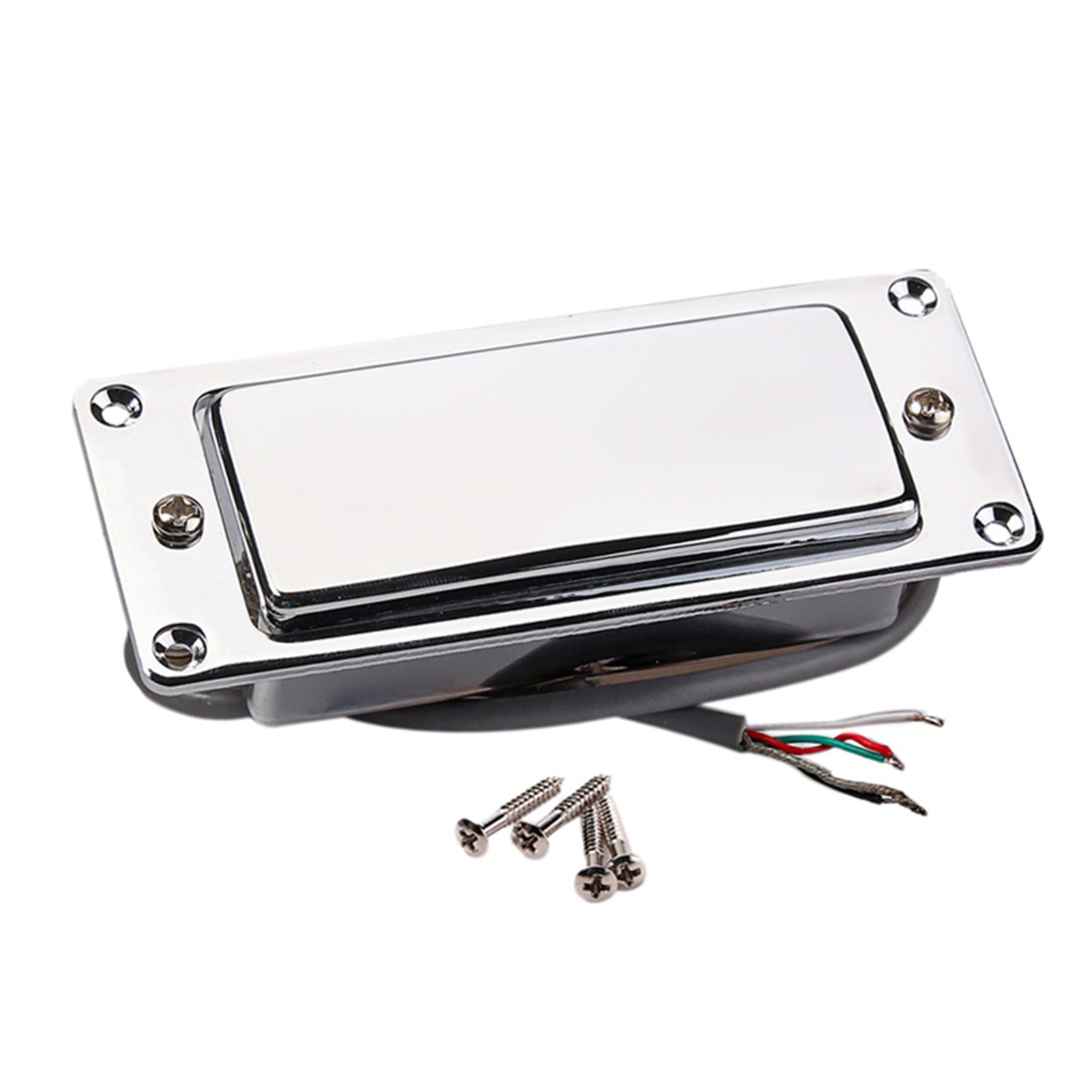 Mini Humbucker Pickup Kit Compatible with LP Electric Guitar Neck Bridge Double Coil Pick-up Chrome Plated guitar accessories