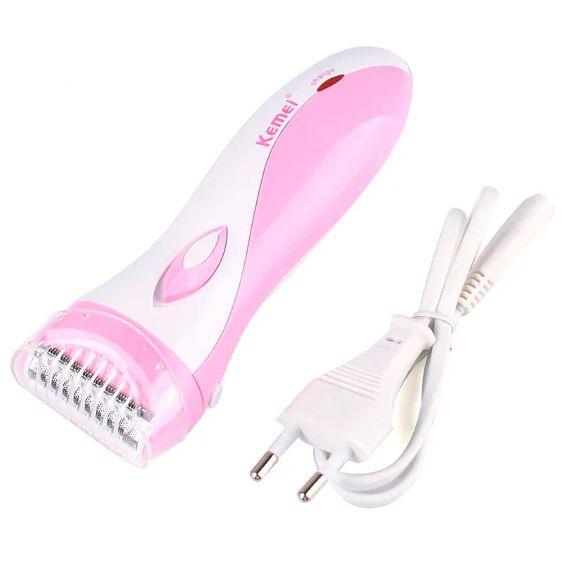 3 Blades Women's Shaver Razor Epilator Electric Rechargeable Lady Shaving Trimmer Hair Removal For Female Leg Bikini Underarm