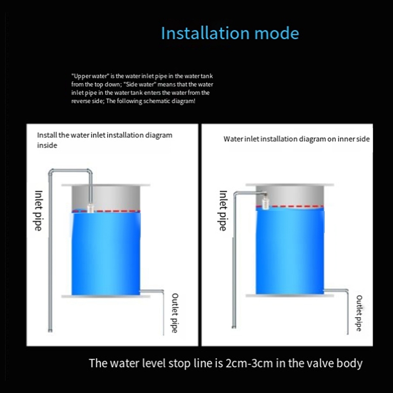 Fully Automatic Water Level Control Float Valve, Auto Shut Off Mini Float Valve