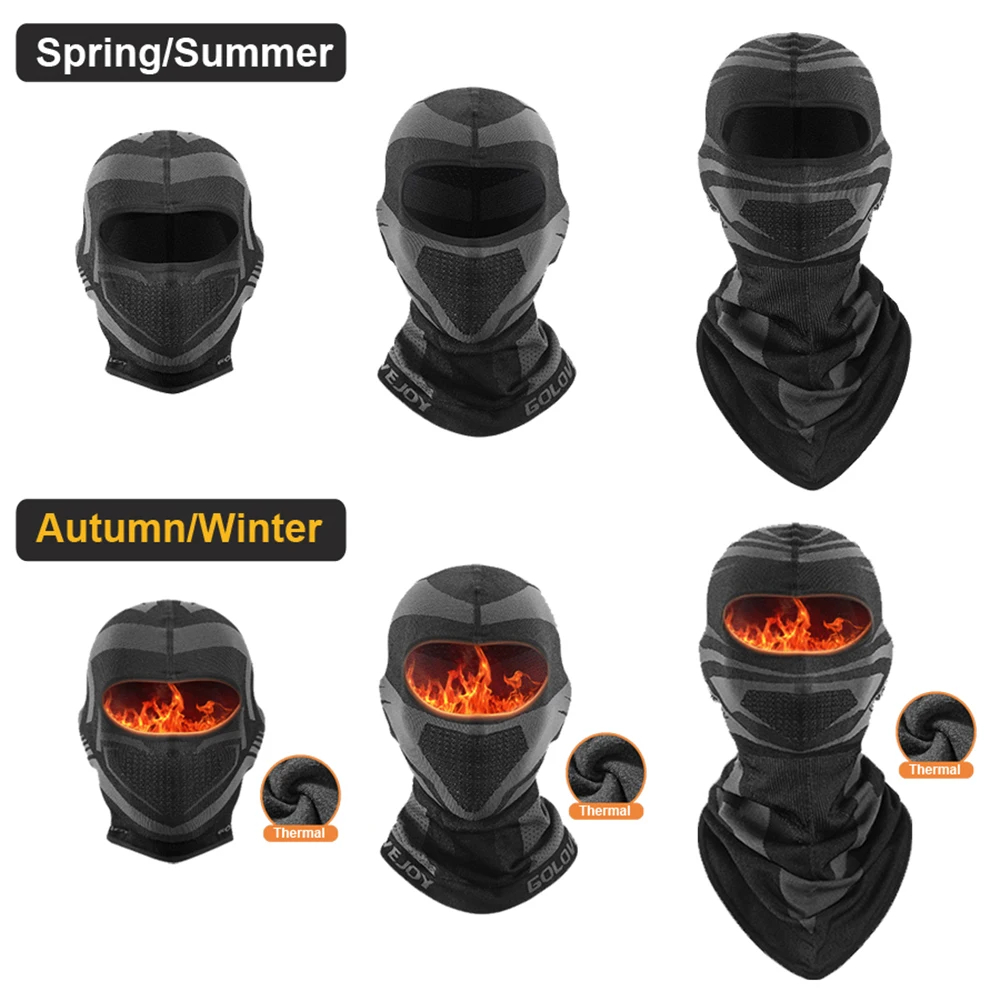 Warme Maske Volle Gesicht Winter Vier Jahreszeiten Atmungsaktive Ski Maske Motorrad Radfahren Bike Schal Hut Casco Moto Helm