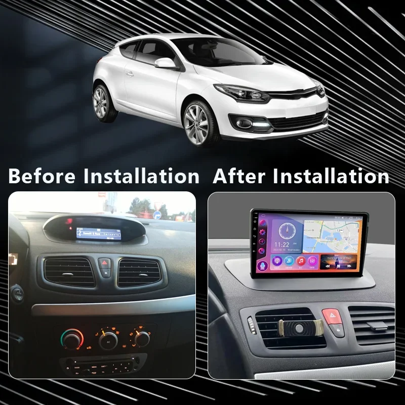 QSZN For Renault Megane 3 2008 - 2014 2K QLED Android 13 Car Radio Multimedia Video Player GPS AI Voice CarPlay 4G Navigation