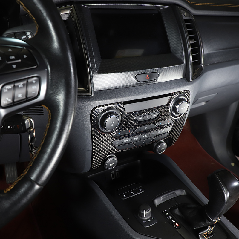 For Ford Ranger 2015-2021 Car Gear Panel Central Control Instrument Decorative Panel Interior Sticker Car Accessories