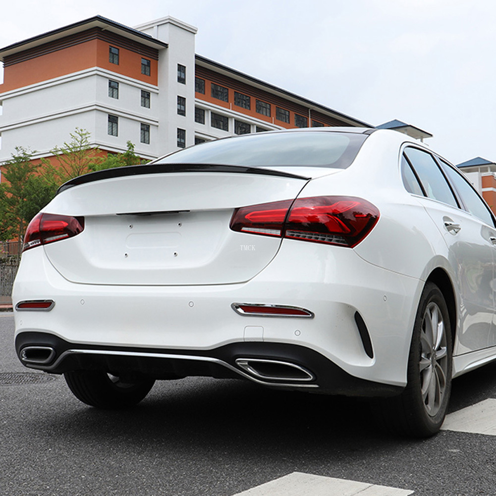 For Mercedes Benz A Class W177 V177 A180 A200 A220 A250 2019+ Car Rear Foglight Fog Lamp Cover Trim Frame Stickers Accessories
