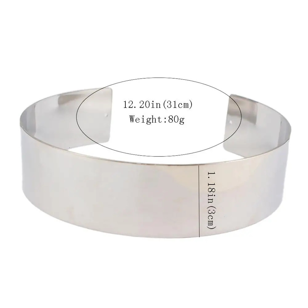 MANILAI Statement Torque Choker Necklace Women Gold Color Alloy Collar Maxi Necklace African Jewelry Chokers Big Jewelry Wide 240624