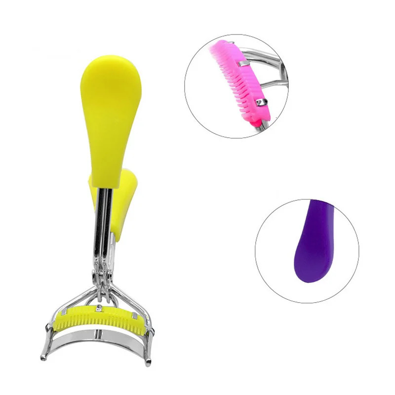 OWOSC 1PC Eyelash Curler With Comb Stainless Steel Eyelash Curler Cosmetic Fashion Professional Beauty Makeup Tools Accessories 240621