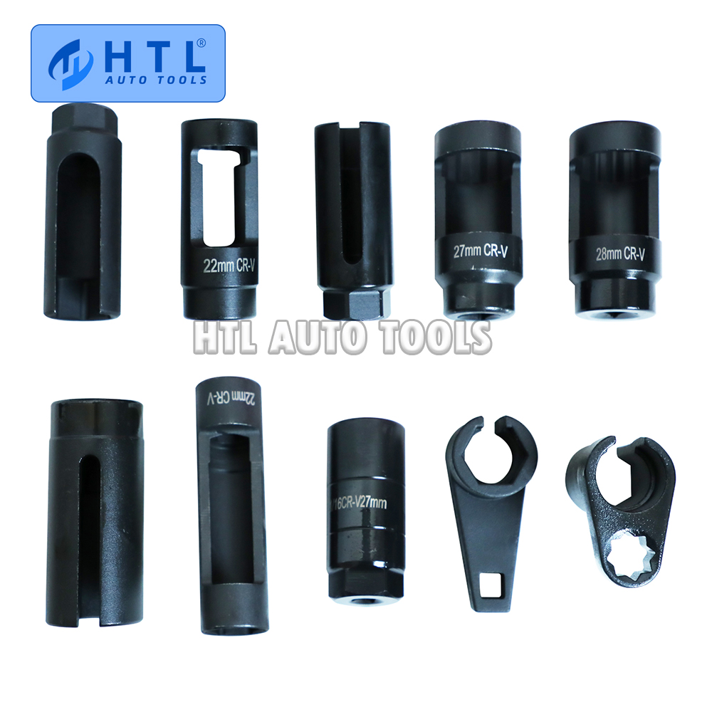 10pcs Sensor & Sending Unit Socket Set Oxygen Sensor Socket Hand Tool Set