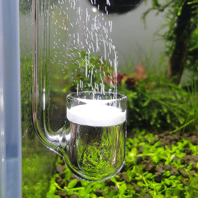 co2 diffuser glass atomizer ushape rshape for aquarium planted tank high dissolution rate simple hang to use