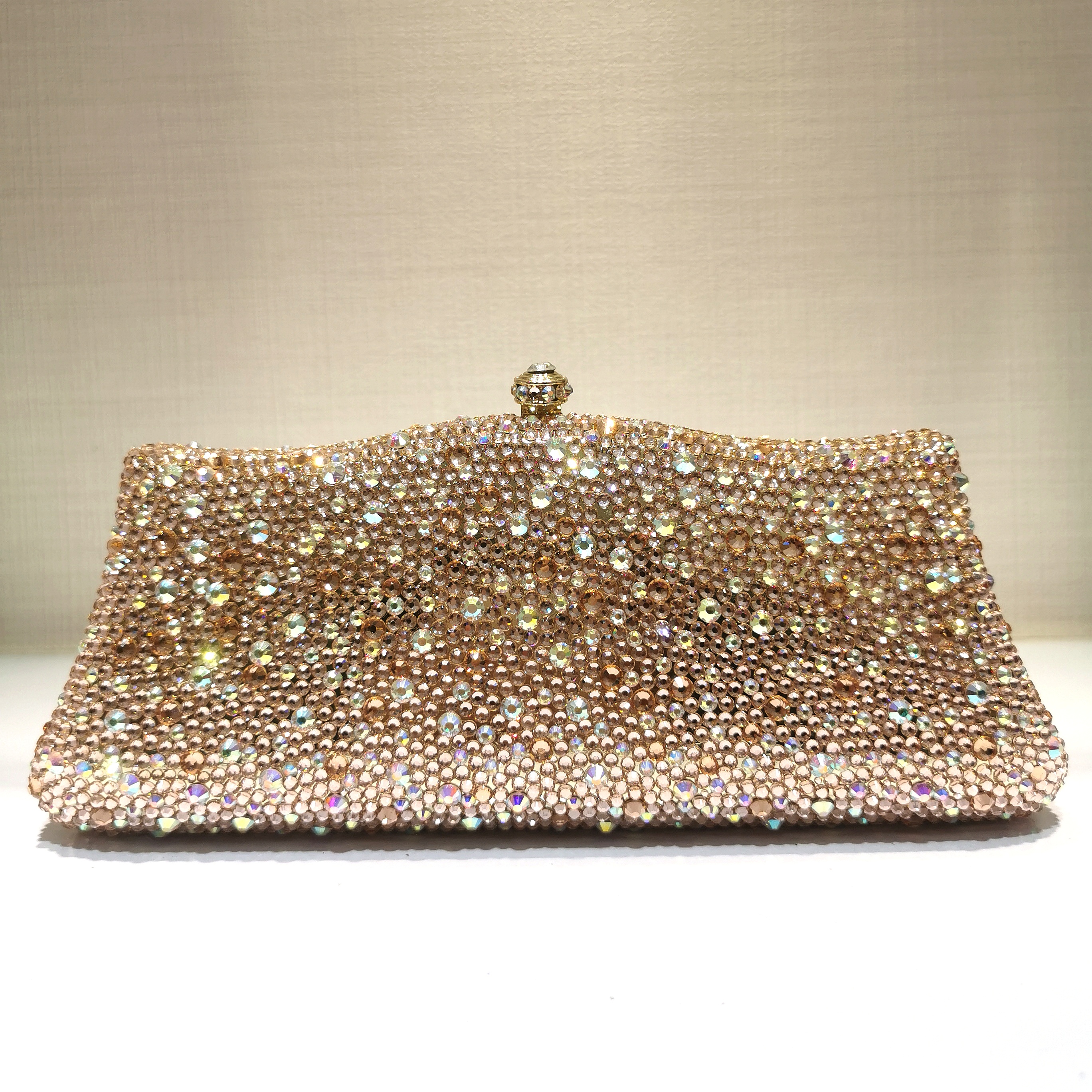XIYUAN Dazzling Crystal Women Evening Bags Gift Box Clutch Bag Wedding Bridal Minaudiere Handbags and Purses Ladies Party Clutch