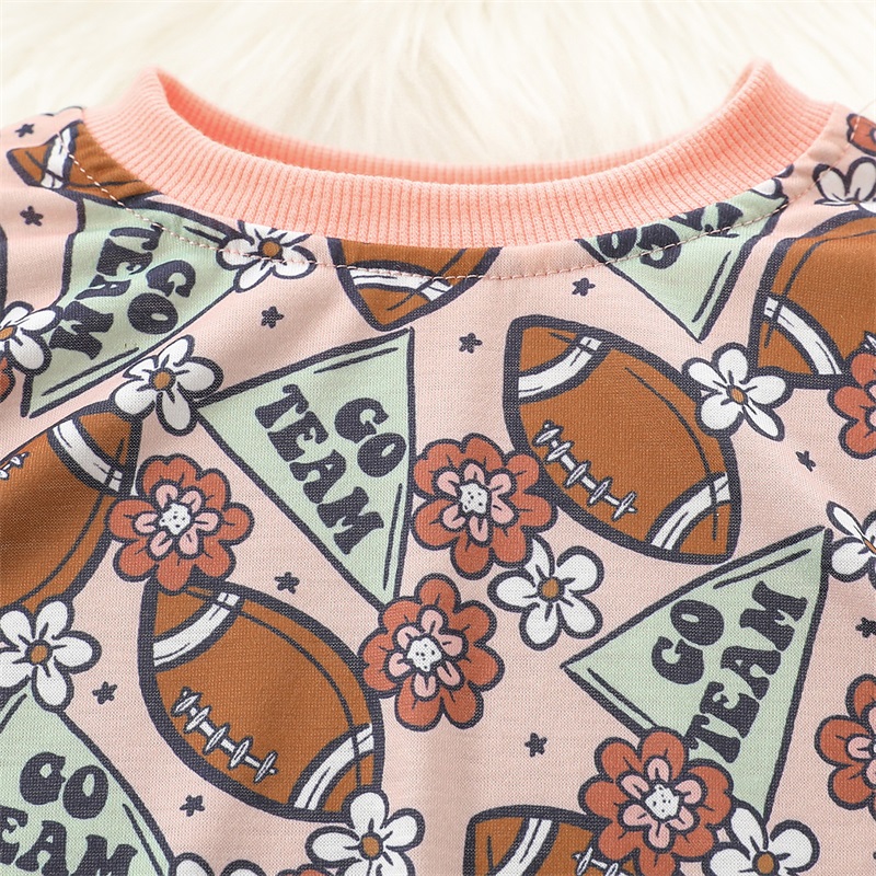 Newborn Baby Girl Pullover Sweatshirts Infant Girl Fall Romper Crewneck Clothes Tops