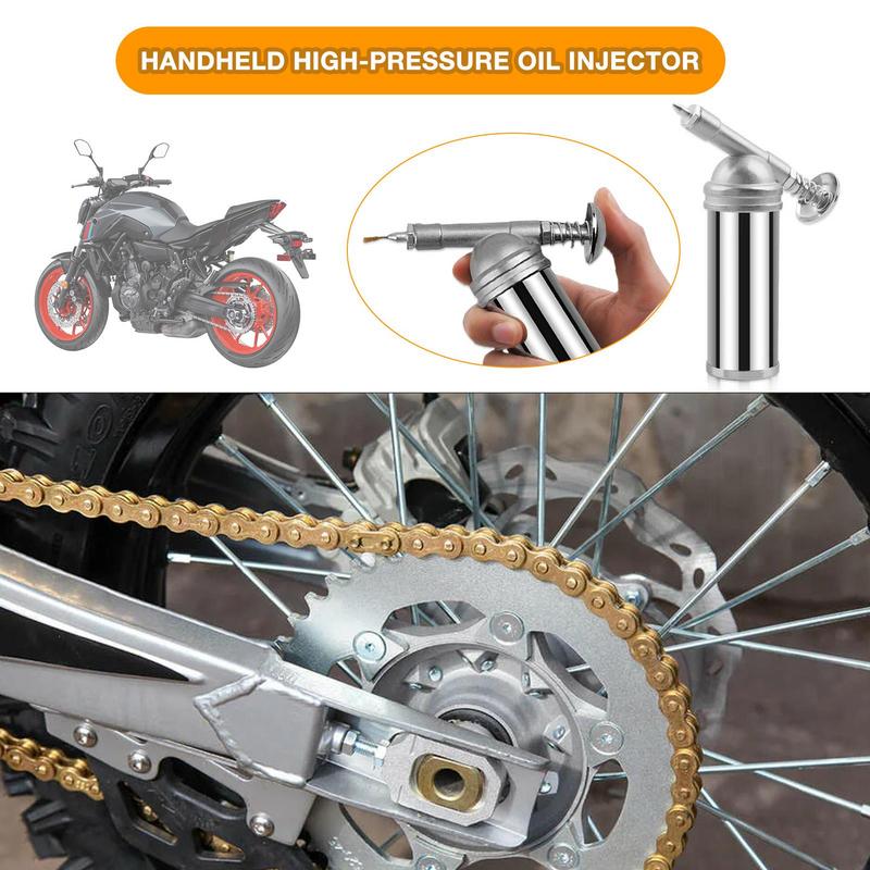 Mini Grease Injector Handheld High Pressure Oiler Grease Guns Machine With Needle Nozzle Universal Hand Tools Auto Accessories