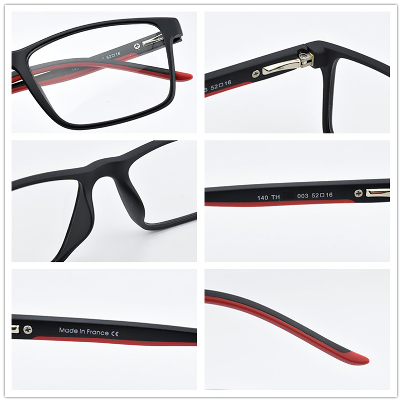 2024 new Brand TR90 glasses frame men myopia computer spectacle frames women Ultra light square eye glasses frames for men TH503