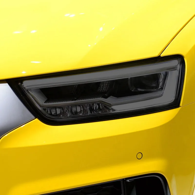 For Audi Q2 Q3 F3 8U Q5 Q7 4M Q8 SQ2 SQ5 SQ8 RSQ3 RSQ8 HD Car Headlight Protective Film Tint TPUSticker Auto Headlamp Decor Film