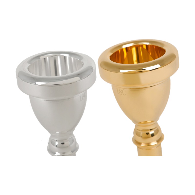 Gold/Silver Tuba Lacquer Gold Mouthpiece 18 Tuba Mouthpiece Gold Musical Instrument Accessories 14mm