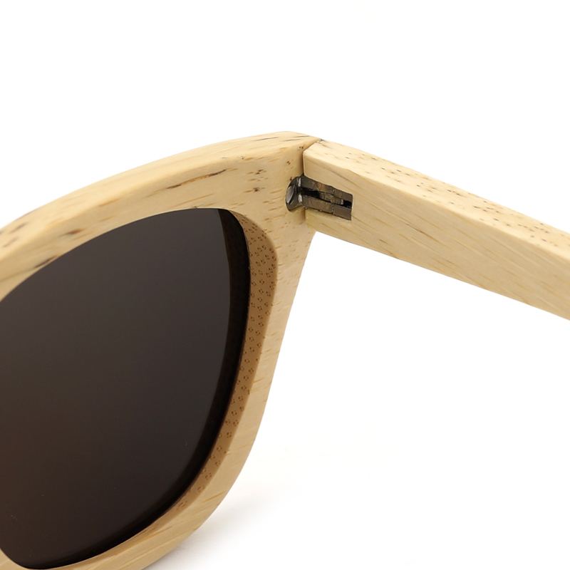 BOBO BIRD Natural Bamboo Retro Sunglasses for Men and Women Handmade Polarized Wooden Eyewear with Wood Gifts Box Sun Glasses