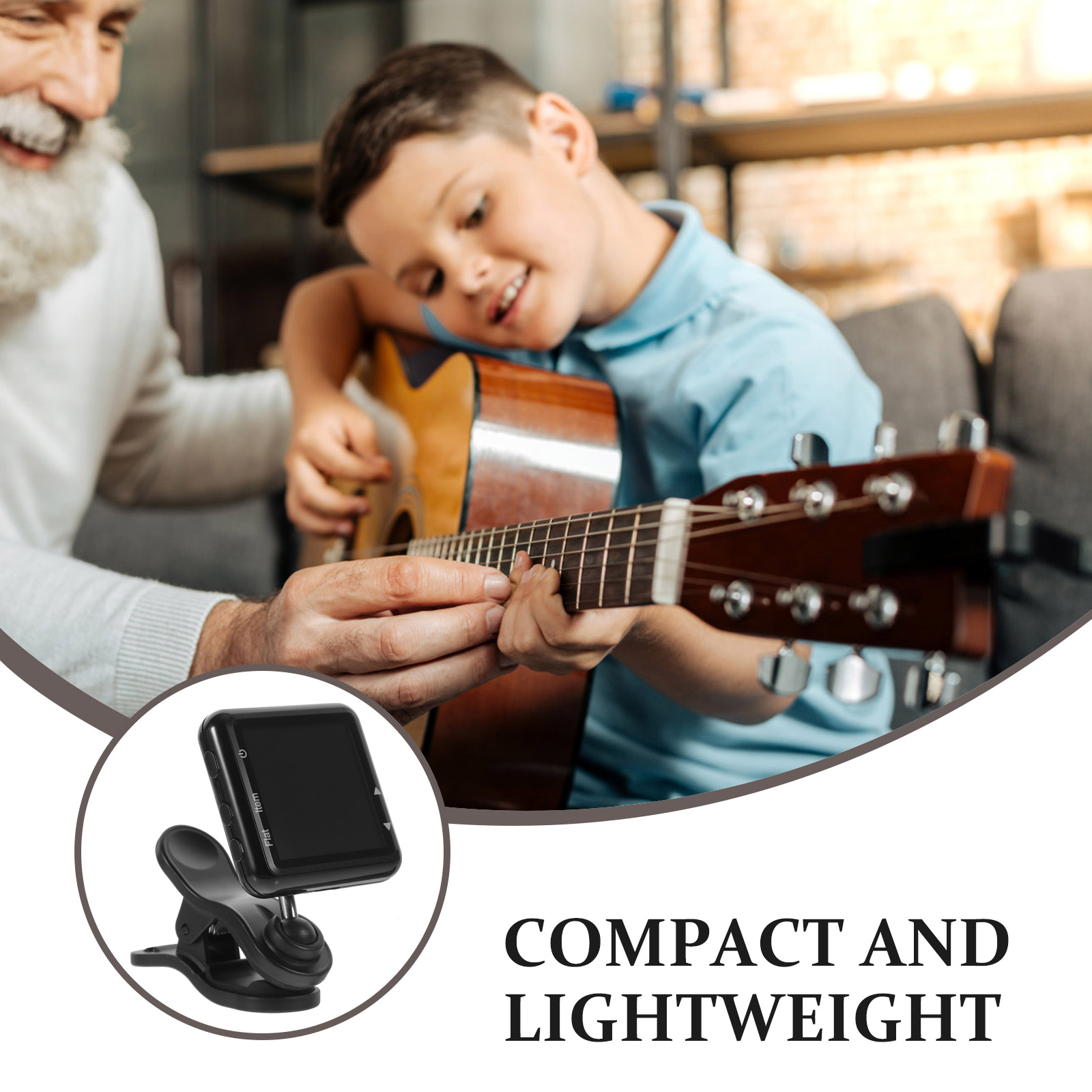 Guitar Metronome Clip Tuner for Violin Cello Accessories Bass Electric Acoustic