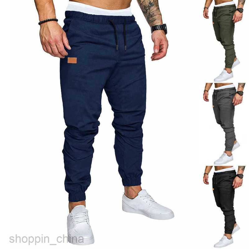 Men's Pants Leisure sports pants size new workwear pants for Male autumn solid color casual sports loose straight leg pants