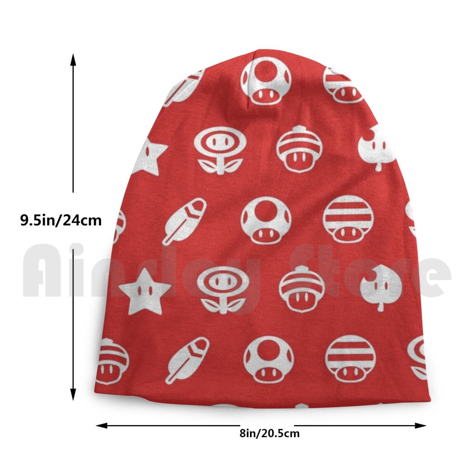 Powerups Beanies Pullover Cap Comfortable Super Powerup Power Up Item Nintendo Video Game