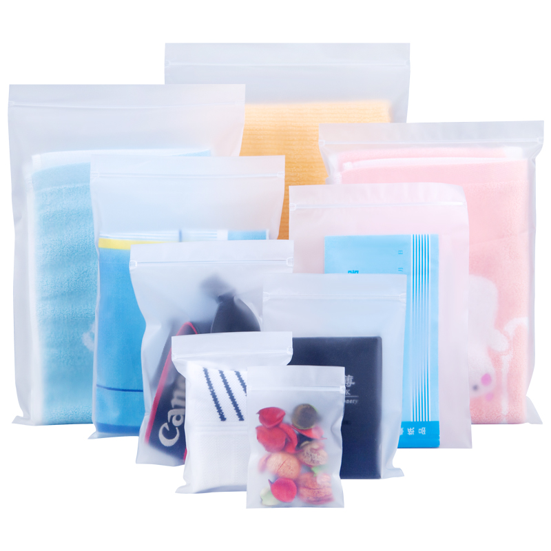 StoBag CPE Frosted Matte Clothes Packaging Bag Small Large Plastic Ziplock Sealed Pouches Jewelry Storage Travel Home Custom