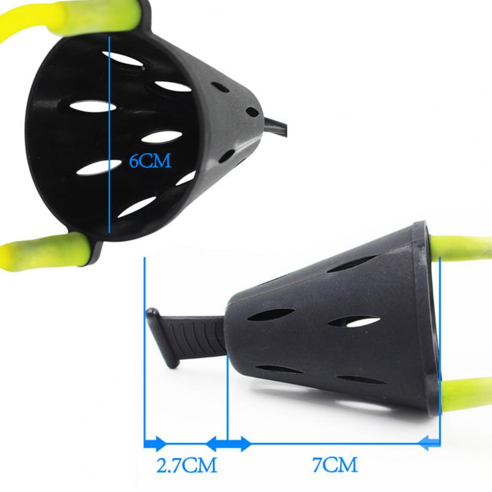 Fishing Bait Thrower Hunting Fish Slingshot Bait Thrower Long Shot Lure Dispenser Feeder for Carp Fishing Equipment
