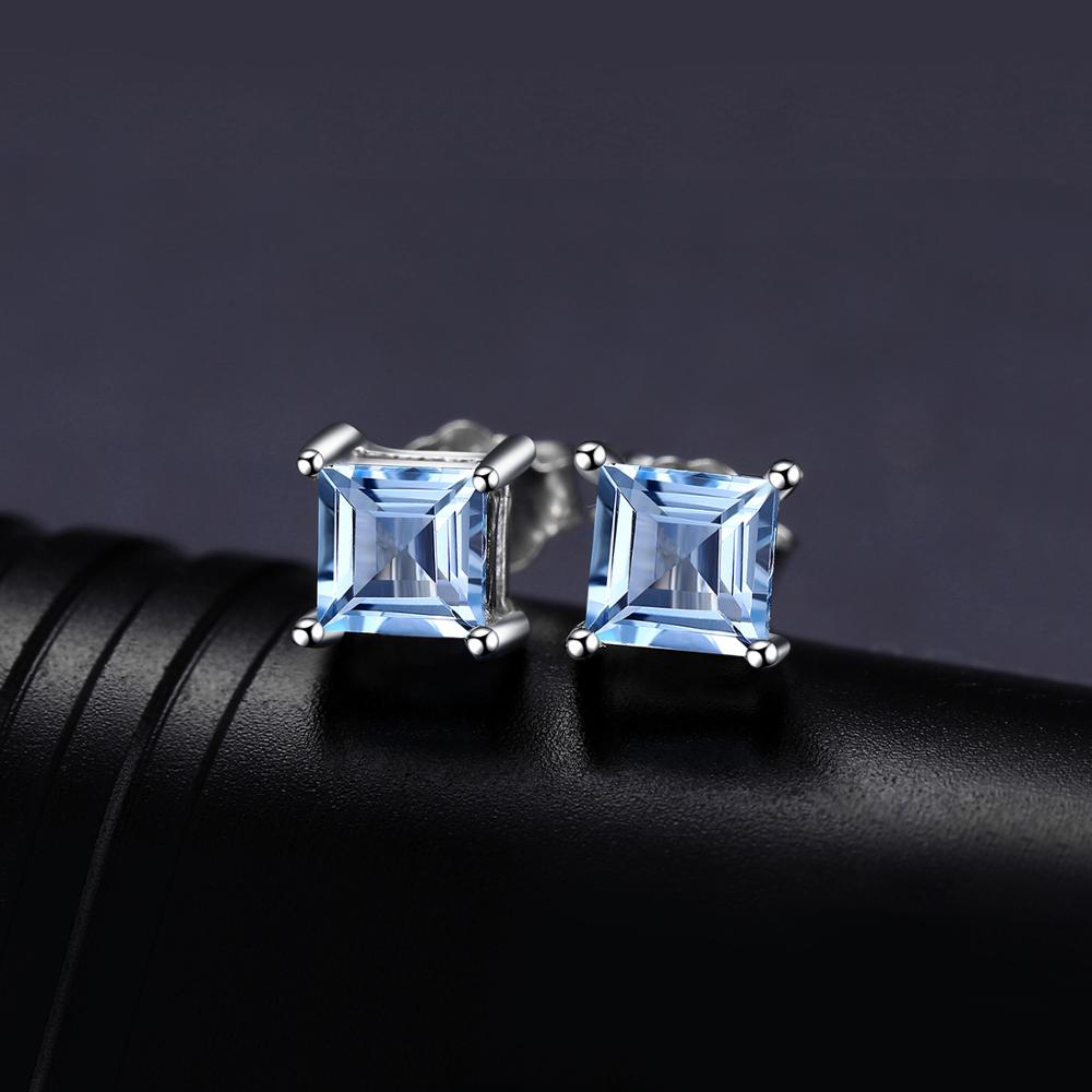 Sier Stud Sterg Earrings: Gemstone Variety for Any Ocn 4
