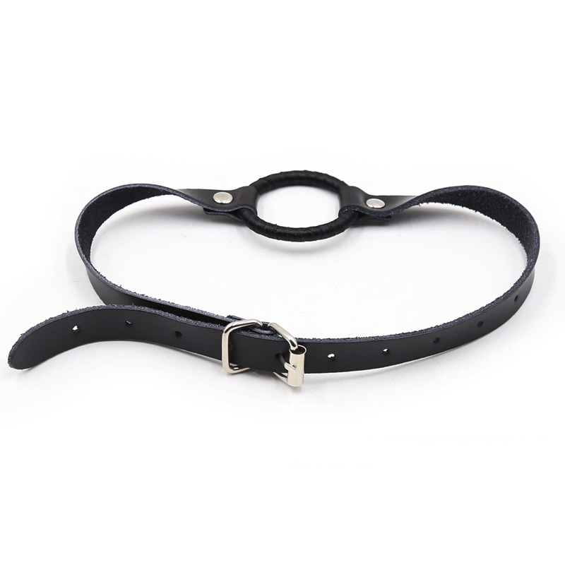 PU leather Ring Gag Flirting Open Mouth with O-Ring During Sexual Bondage ,Roleplay and Adult Erotic Play for Couples bdsm toys
