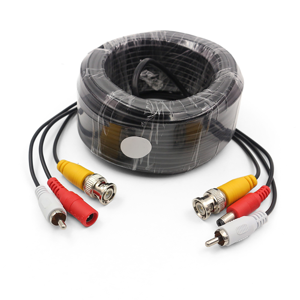 5-50M Security CCTV Cable BNC+RCA+DC Connector 3 in 1 CCTV Camera Video Audio AV Power Cable For Surveillance Camera DVR System