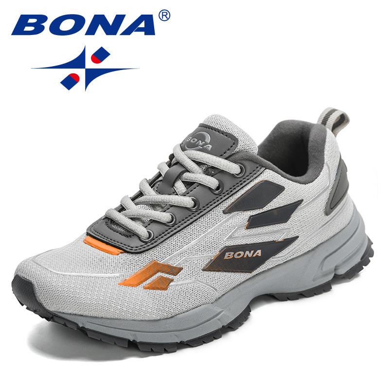 New BONA Eent Style Running Lace Up Athletic Men Comfortable Sneakers ventilate New Outdoor Walking Shoes ccdf
