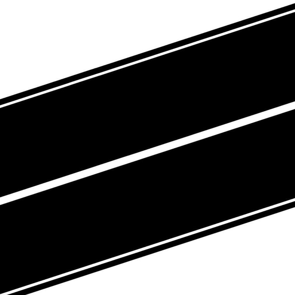 Universal Racing Style Dual Rally Stripes Graphics Vinyl Decals Mustang GT Style Car Full Body Sticker