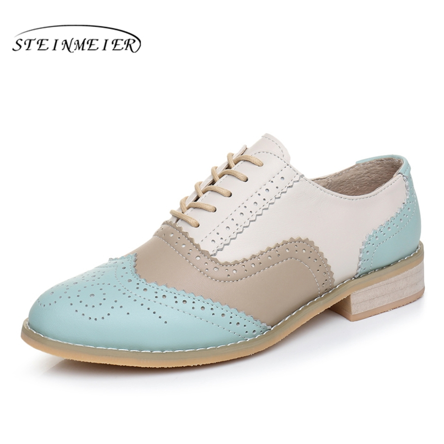 Women oxford Spring shoes genuine leather loafers for woman gray sneakers female oxfords ladies single shoes 2022 summer shoes