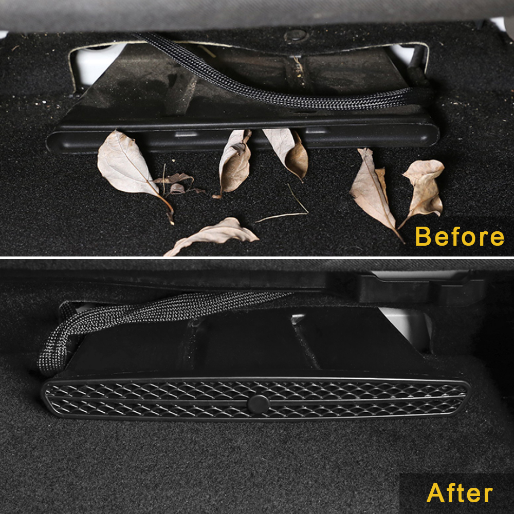 For Mercedes-Benz GLA X156 CLA C117 2015-2019 2PCS Car Under Seat Air Conditioning Outlet Cover Floor Air Vent Protector Grille
