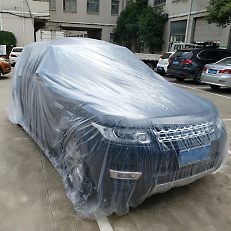 Waterproof Car Cover Dustproof Disposable Retractable Car Motorcycle Covers Size M-xl Transparent Plastic Tarpaulin for the Car