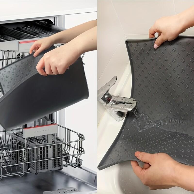 Dog Food Mat - Silicone Pet Dog Cat Feeding Mat with Raised Edges for Non-Slip and Waterproof Pet Bowl Mat Pet Supplies Hot Sale