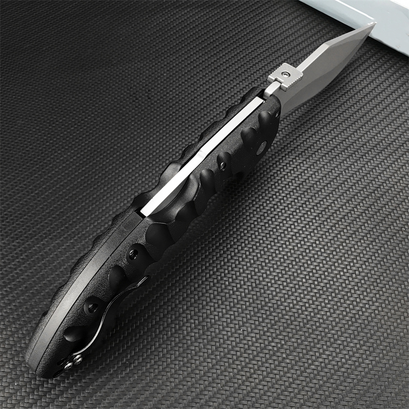 Spartan Dogleg Dog Leg Folding Nylon Fiberglass Handle CR MOV Blade EDC Hunting Tactical Rescue Pocket Knife Survival Defense Tool