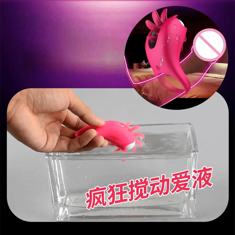 Hands-free Penis Ring With Sachet Penis Male Male Male Clitor Vibrating Ring For Couple Nipple Licking Women Vibrator Men
