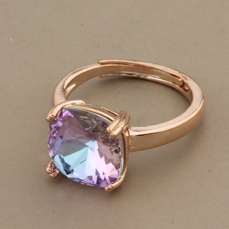 2022 Jewelry Trend Luxury Square Shape Classic Design Rings For Women Jewellery Party Wedding Ring Vintage Jewelry Gift