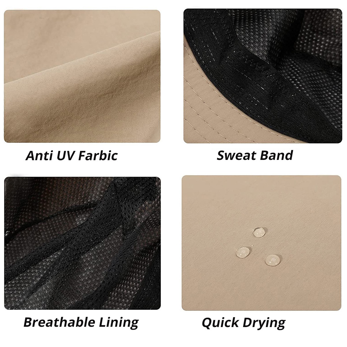 Waterproof Bucket Hat For Male Summer Anti UV Sun Hats Outdoor Men Hiking Fishing Caps Long Wide Brim Panama Beach Hat