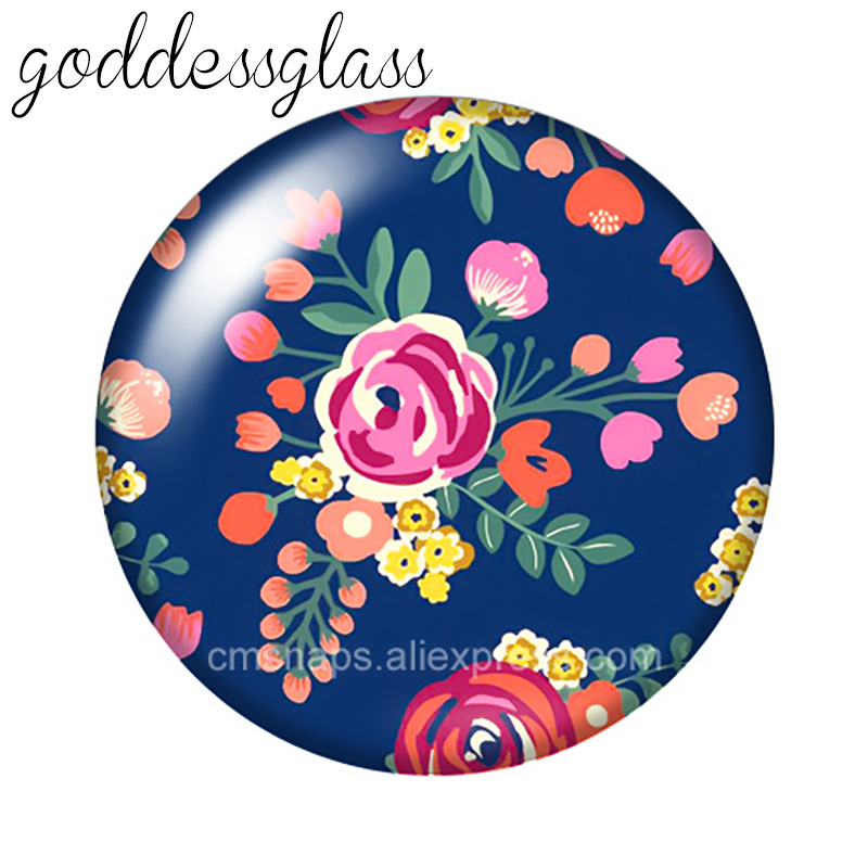 New Beauty Flowers pattern 10pcs Round photo 12mm/18mm snap buttons for 12mm/18mm snap necklace DIY findings jewelry
