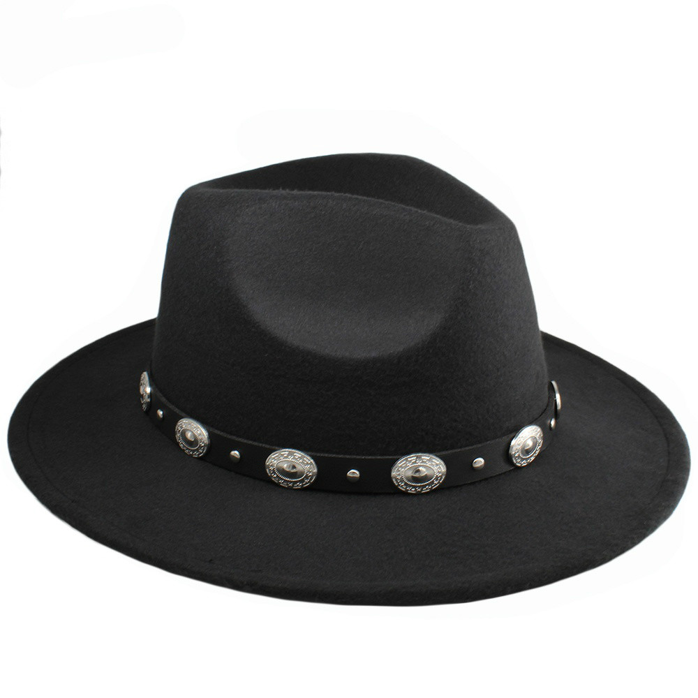 2 Sizes Parent-child Men Women Kids Panama Hats Wide Brim Sunhat Fedora Cap Trilby Jazz Travel Party Outdoor Street Style Winter