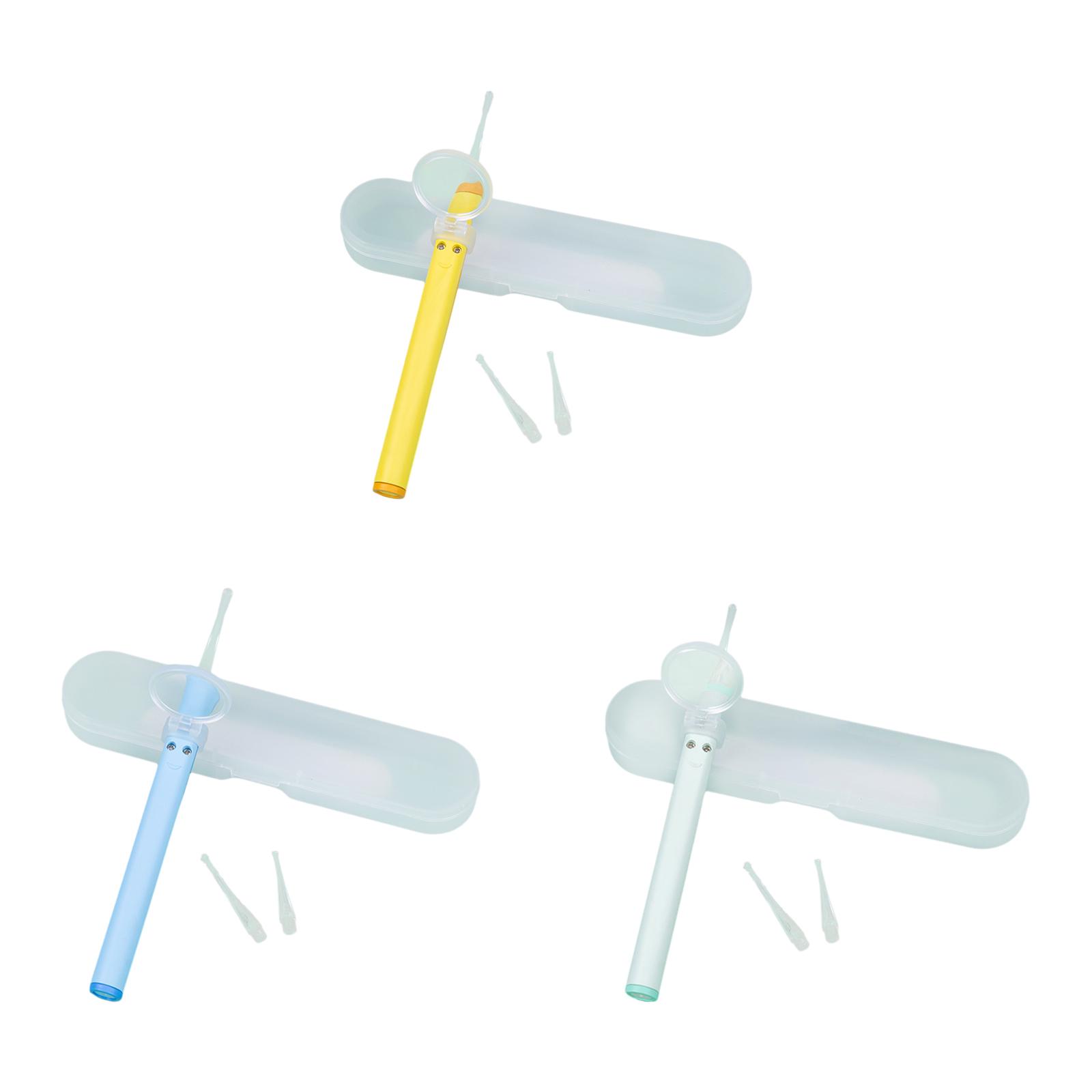 Kids Ear Clean Pick Handheld with Storage Box Earpick Tips Functional Earwax Remover Kits for Home Kindergarten Trip Nurse Girls