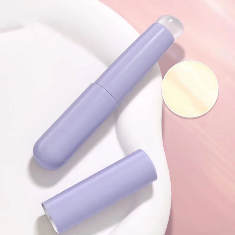Upgrade QSoft Silicone Lip Brush With Dust Proof Cover Portable Round Head Lipstick Applicator Lip Cosmetic Tool Multi-use Brush