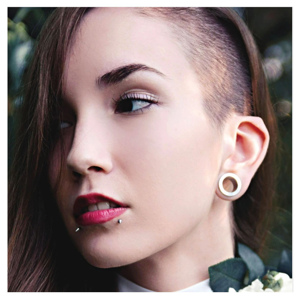 2pcs Surgical steel Ear Tunnels Plugs Screw Earrings Ear Gauges Expander Man Lobe Piercings Body Piercings Jewelry 1.6mm-20mm