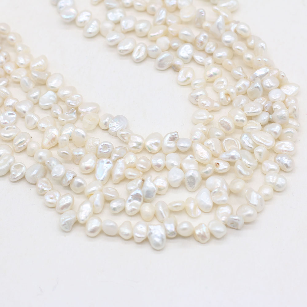 Natural Freshwater Pearl Beads Irregular White Loose Spacer Beaded For Jewelry Making DIY Charms Bracelet Necklace Accessories
