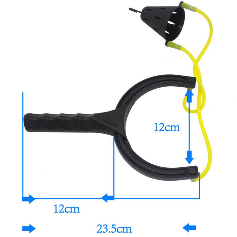 Fishing Bait Thrower Hunting Fish Slingshot Bait Thrower Long Shot Lure Dispenser Feeder for Carp Fishing Equipment